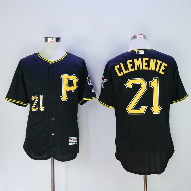 Men Pittsburgh Pirates #21 Clemente Black Elite MLB Jerseys1->pittsburgh pirates->MLB Jersey